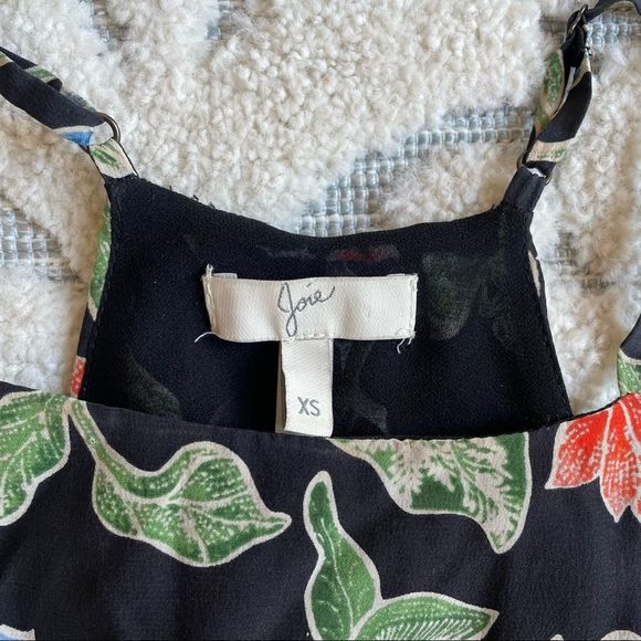 Joie Deme Sleeveless Floral 100% Silk Midi Dress - Picture 4 of 7